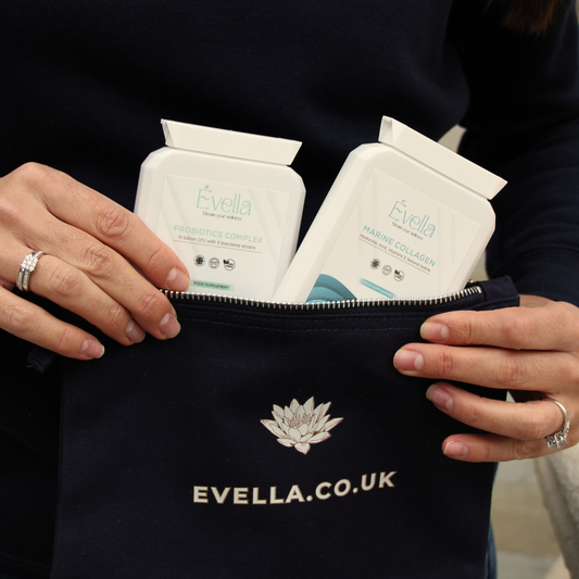 Évella - Inner Glow Bundle (Marine Collagen & Probiotic Complex) + Free Mini Wellness Pouch